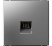 Розетка компьютерная Systeme Electric ArtGallery Сталь, RJ45, кат. 5е, механизм GAL000983 5 шт 4690201042372