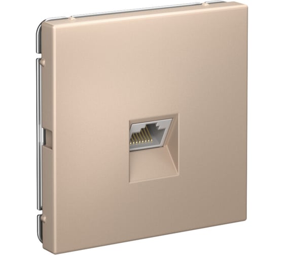Розетка компьютерная Systeme Electric ArtGallery Песочный, RJ45, кат. 6A, механизм GAL001286 5 шт 4690201035770