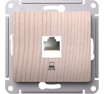 Розетка компьютерная Systeme Electric Glossa сосна, rj45 кат.5е, механизм GSL001581K 5 шт 4690201031963