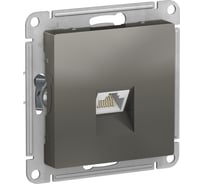 Розетка компьютерная Systeme Electric ( Schneider Electric) AtlasDesign Сталь, RJ45, кат. 6A, механизм SE ATN000986 5 шт 13606481813128