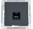 Розетка компьютерная Systeme Electric Atlasdesign базальт, rj45, кат. 5е, механизм ATN001483 5 шт 4690201025825 1