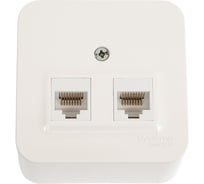 Розетка двойная компьютерная Systeme Electric Blanca о/у с изол. пласт. молочный, rj45, кат.5e BLNIA045452 12 шт 13606481196504