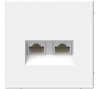 Розетка двойная компьютерная Systeme Electric ArtGallery белый RJ45+RJ45, кат.6А, механизм GAL000188 5 шт 4690201035848