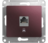 Розетка компьютерная Systeme Electric ( Schneider Electric) Glossa, rj45 кат.5e, механизм, баклажановый GSL001181K 5 шт 53606481274750