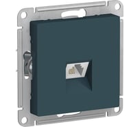 Розетка телефонная Systeme Electric (Schneider Electric) AtlasDesign Изумруд RJ11, механизм SE ATN000881 5 шт 13606489708655