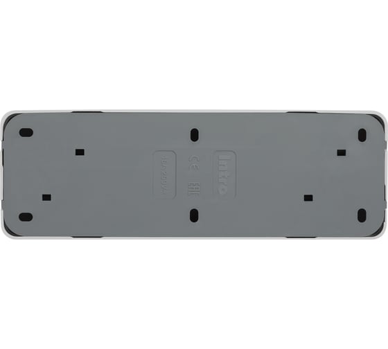 Четырехместная розетка Intro Quadro 2-207-01 16А-250В IP20 открытой установки белый Б0051128