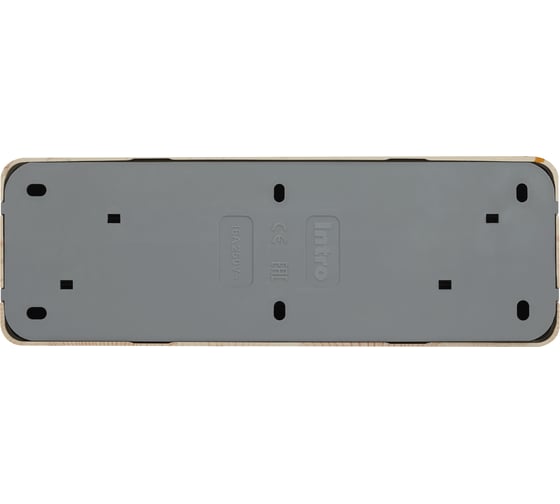 Четырехместная розетка Intro Quadro 2-208-11 с заземлением 16А-250В открытой установки сосна Б0051135