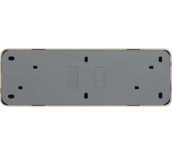 Четырехместная розетка Intro Quadro 2-207-02 16А-250В IP20 открытой установки слоновая кость Б0051129