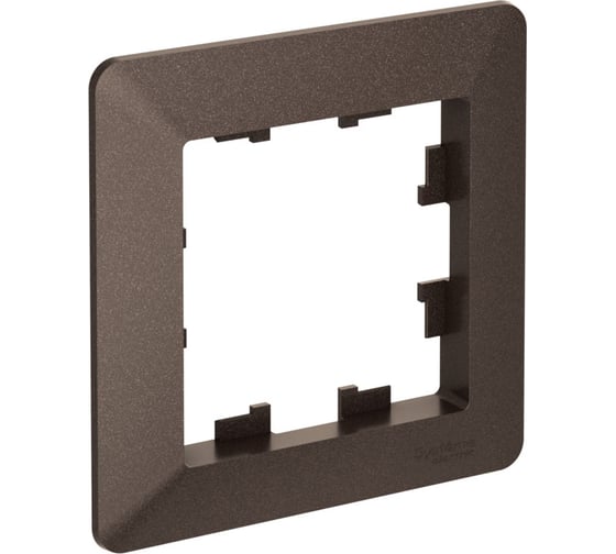 1-постовая рамка Systeme Electric ATLASDESIGN AIR мокко/дымчатый черный ATN220601 10 шт 4690201040866 1