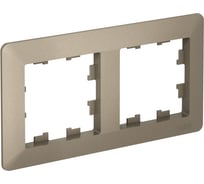 2-постовая рамка Systeme Electric ATLASDESIGN AIR шампань/дымчатый черный ATN220502 5 шт 4690201041122