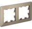 2-постовая рамка Systeme Electric ATLASDESIGN AIR шампань/дымчатый черный ATN220502 5 шт 4690201041122 1
