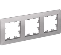 3-постовая рамка Systeme Electric ATLASDESIGN AIR алюминий/дымчатый черный ATN220303 5 шт 4690201041368