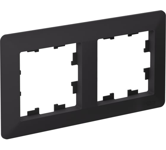 2-постовая рамка Systeme Electric ATLASDESIGN AIR карбон/дымчатый черный ATN221002 5 шт 4690201041221 1