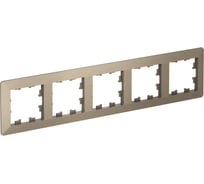 5-постовая рамка Systeme Electric ATLASDESIGN AIR шампань/дымчатый черный ATN220505 5 шт 4690201041979