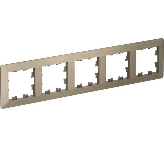 5-постовая рамка Systeme Electric ATLASDESIGN AIR шампань/дымчатый черный ATN220505 5 шт 4690201041979 1