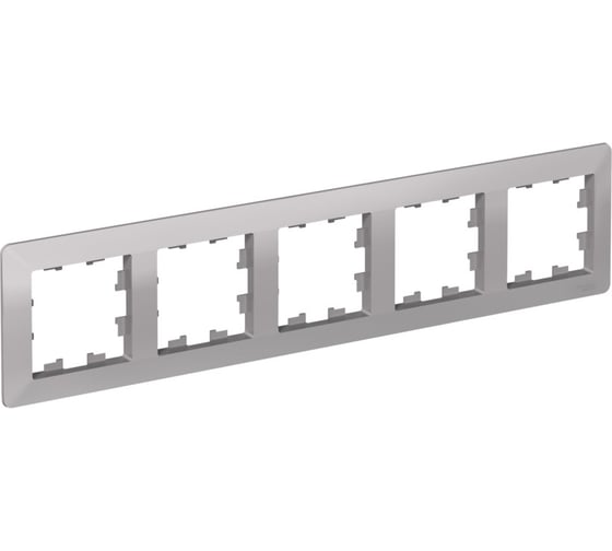 5-постовая рамка Systeme Electric ATLASDESIGN AIR алюминий/дымчатый черный ATN220305 5 шт 4690201041931 1