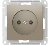 Механизм розетки Systeme Electric ATLASDESIGN без заземления, без шторок, 16А, быстрозажимные клеммы, шампань ATN000541S 10 шт 13606482107950