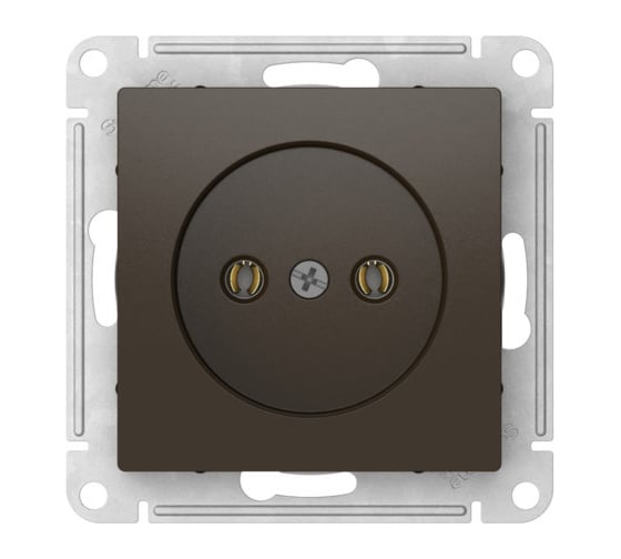 Механизм розетки Systeme Electric ATLASDESIGN без заземления, без шторок, 16А, быстрозажимные клеммы, мокко ATN000641S 10 шт 13606482107967 1