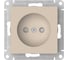 Механизм розетки Systeme Electric ATLASDESIGN без заземления, со шторками, 16А, быстрозажимные клеммы, песочный ATN001249S 5 шт 4690201022985 2