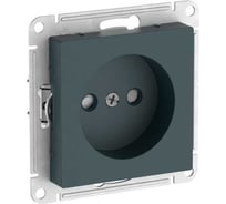 Механизм розетки Systeme Electric ATLASDESIGN без заземления, со шторками, 16А, быстрозажимные клеммы, изумруд ATN000849S 5 шт 13606482108513