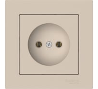 Розетка Systeme Electric ATLASDESIGN без заземления, 16А, в сборе, быстрозажимные клеммы, песочный ATN001240S 5 шт 4690201022626