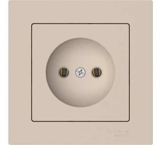 Розетка Systeme Electric ATLASDESIGN без заземления, 16А, в сборе, быстрозажимные клеммы, песочный ATN001240S 5 шт 4690201022626 1