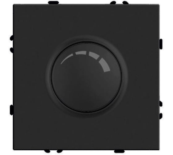Выключатель диммирующий STEKKER Эмили механизм, 250В, 500W, RSW10-5106-05, черный уголь, soft touch 49842 1