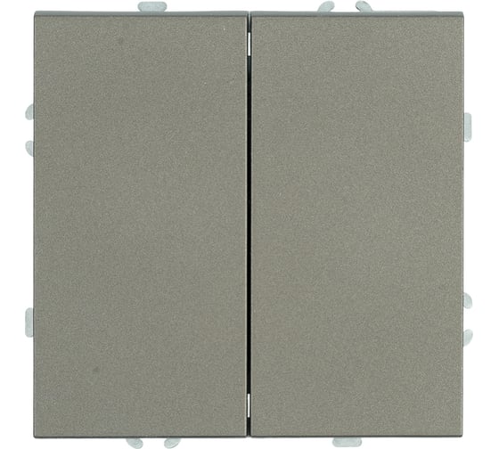 Переключатель перекрестный 2-клавишный STEKKER Эмили механизм, 250В, 10А, RSW10-5111-09, антрацит, soft touch, 50164 1