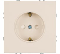 Розетка STEKKER 1-местная с защитной шторкой с/з, механизм, 250В, 16А, серия Эмили, RST16-5110-08, кашемир, soft touch, 49906