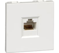 Розетка Systeme Electric W45 1XRJ45 CAT.5E ФОРМАТА 45x22,5 БЕЛАЯ RAL 9010 RIN-145K5E-BE 20 шт 13606480941419