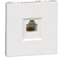 Розетка телефонная Systeme Electric В45 С/У ДЛЯ КАБ.КАН. БЕЛЫЙ RIN-144T-B 25 шт 4690201018759