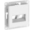 Накладка Systeme Electric Atlasdesign двойная для информационных функций типа Keystone, БЕЛЫЙ ATN000190 10 шт 4690201059479 2