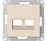Накладка Systeme Electric Atlasdesign двойная для информационных функций типа Keystone, БЕЖЕВЫЙ ATN000290 10 шт 4690201059486 1
