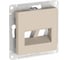 Накладка Systeme Electric Atlasdesign двойная для информационных функций типа Keystone, ПЕСОЧНЫЙ ATN001290 5 шт 4690201059585 2