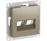Накладка Systeme Electric Atlasdesign двойная для информационных функций типа Keystone, ШАМПАНЬ ATN000590 10 шт 4690201059516 2