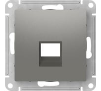 Накладка Systeme Electric Atlasdesign для информационных функций типа Keystone, СТАЛЬ ATN000984 5 шт 4690201059417