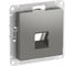 Накладка Systeme Electric Atlasdesign для информационных функций типа Keystone, СТАЛЬ ATN000984 5 шт 4690201059417 2