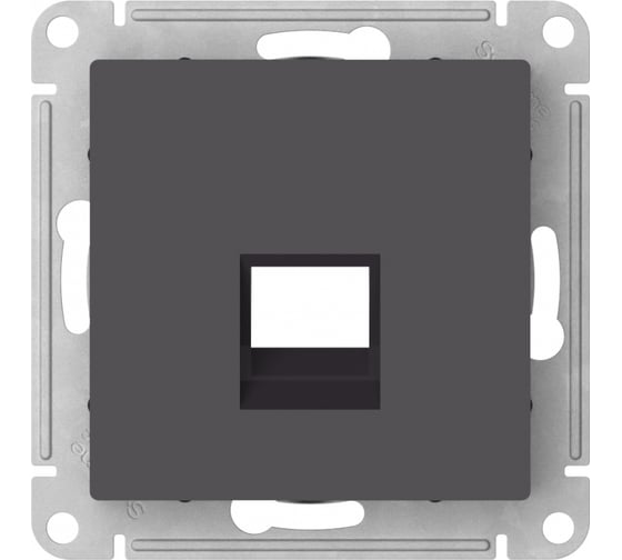 Накладка Systeme Electric Atlasdesign для информационных функций типа Keystone, БАЗАЛЬТ ATN001484 5 шт 4690201059462 1