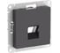 Накладка Systeme Electric Atlasdesign для информационных функций типа Keystone, БАЗАЛЬТ ATN001484 5 шт 4690201059462 2