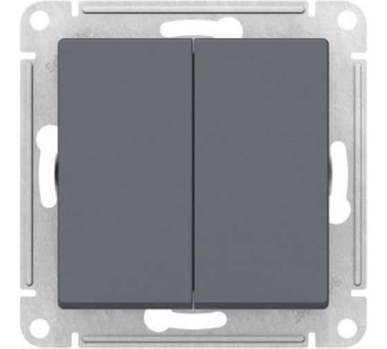 Переключатель перекрестный Systeme Electric Atlasdesign грифель 2-клавишный, 2 x сх. 7, 10ах, механизм ATN000773 5 шт 4690201021780 1