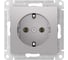Розетка Systeme Electric ATLASDESIGN с заземлением, 16А, мех., быстрозажим. клем., АЛЮМИНИЙ ATN000343S 10 шт 13606482108032 2
