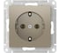 Розетка Systeme Electric ATLASDESIGN с заземлением, 16А, мех., быстрозажим. клем., ШАМПАНЬ ATN000543S 10 шт 13606482108056 2
