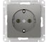 Розетка Systeme Electric ATLASDESIGN с заземлением, 16А, мех., быстрозажим. клем., СТАЛЬ ATN000943S 5 шт 13606482108094 2