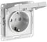 Розетка Systeme Electric ATLASDESIGN с заземлением, со шторками, с крышкой, 16А, IP20, мех., быстрозажим. клем., БЕЛЫЙ ATN000146S 15 шт 13606482108322 1
