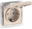 Розетка Systeme Electric ATLASDESIGN с заземлением, со шторками, с крышкой, 16А, IP20, мех., быстрозажим. клем., БЕЖЕВЫЙ ATN000246S 15 шт 13606482108339 1