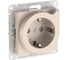 Розетка Systeme Electric ATLASDESIGN с заземлением, со шторками с выталк., 16А, мех., быстрозажим. клем., БЕЖЕВЫЙ ATN000247S 15 шт 13606482108438 1