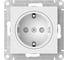 Розетка Systeme Electric ATLASDESIGN ART с заземлением, со шторками, 16А, мех., быстрозажим. клем., БЕЛЫЙ ATN200145S 10 шт 13606482109350 2