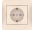 Розетка Systeme Electric GLOSSA с заземлением, со шторками, 16А, в сборе, быстрозажим. клем., БЕЖЕВЫЙ GSL000244S 15 шт 13606482110394 2
