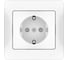 Розетка Systeme Electric GLOSSA с заземлением, со шторками, 16А, в сборе, быстрозажим. клем., БЕЛЫЙ GSL000144S 15 шт 13606482110387 2