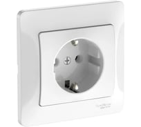 Розетка Systeme Electric GLOSSA с заземлением, 16А, в сборе, быстрозажим. клем., БЕЛЫЙ GSL000142S 15 шт 13606482110103
